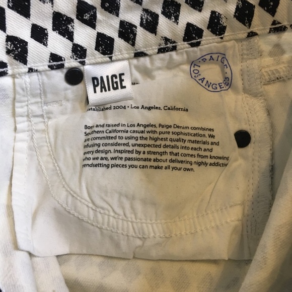 PAIGE - Diamond Checkerboard Print Verdugo Ultra Skinny Jeans - Picture 5 of 6